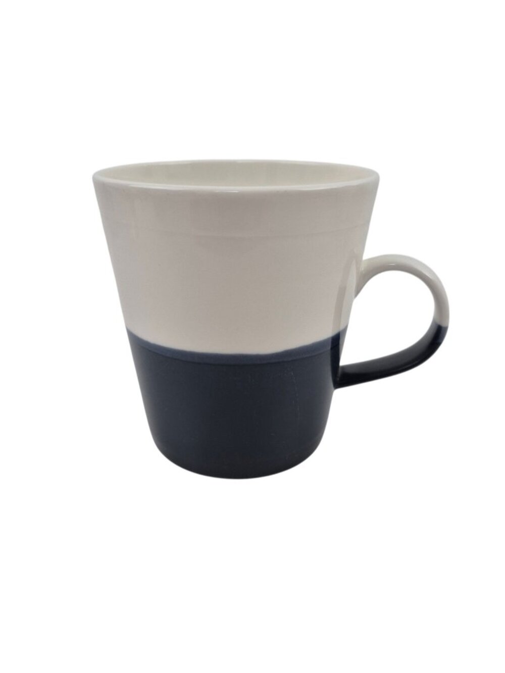 Royal Doulton Studio Grande Mug Porcelain Blue White Dipped Glaze 18 oz